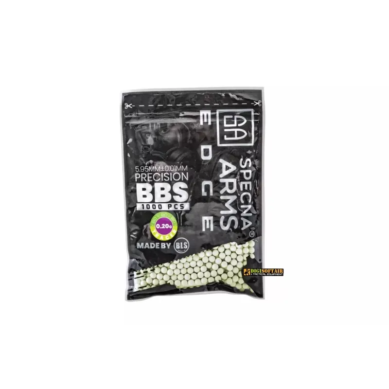 Specna Arms Edge Tracer BIO Precision BBs 0.20g 1000 BBs Green SPE-16-029329