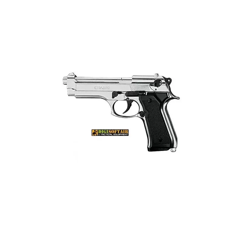 Bruni 92 9mm Nickel pistola a salve