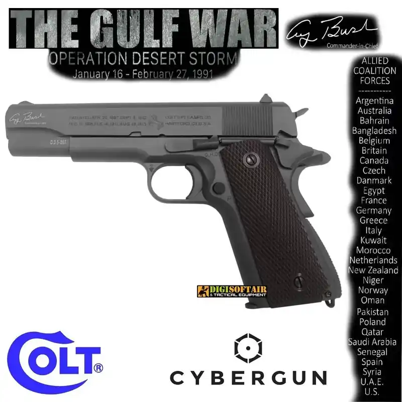 Colt 1911 A1 The Gulf War Co2 Blowback full metal Cybergun Cybergun