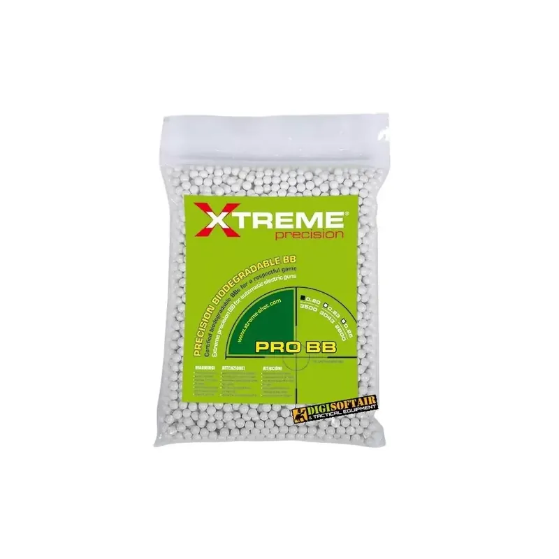 Pallini 0,20g Xtreme Precision biodegradabili bianchi