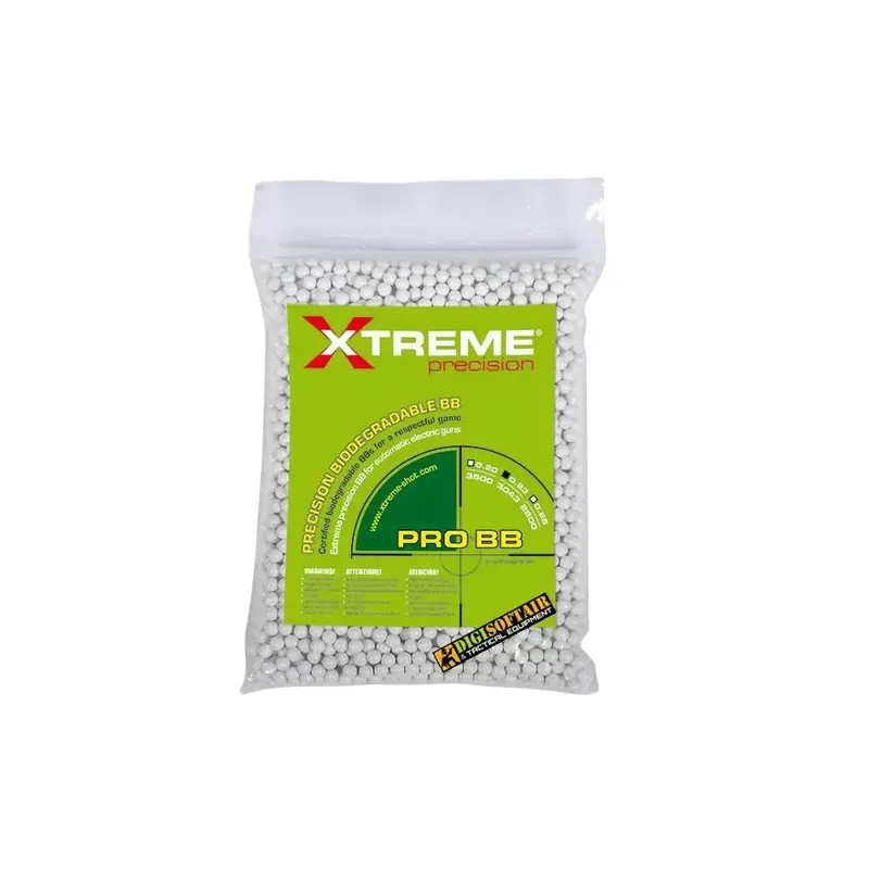 Pallini 0,23g Xtreme Precision biodegradabili bianchi