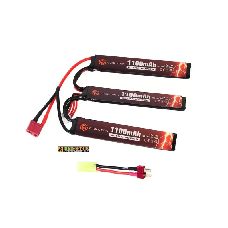 Evolution Li-Po Ultra Power 11.1V 1100mAh 20C - 40C 3 x mm 5.5x20x103 EA0144B