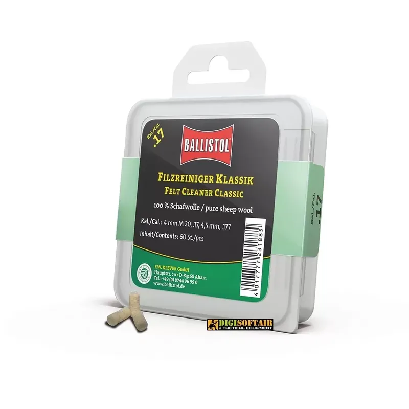 Ballistol Feltrini classici cal.17 box da 60 pz 23188