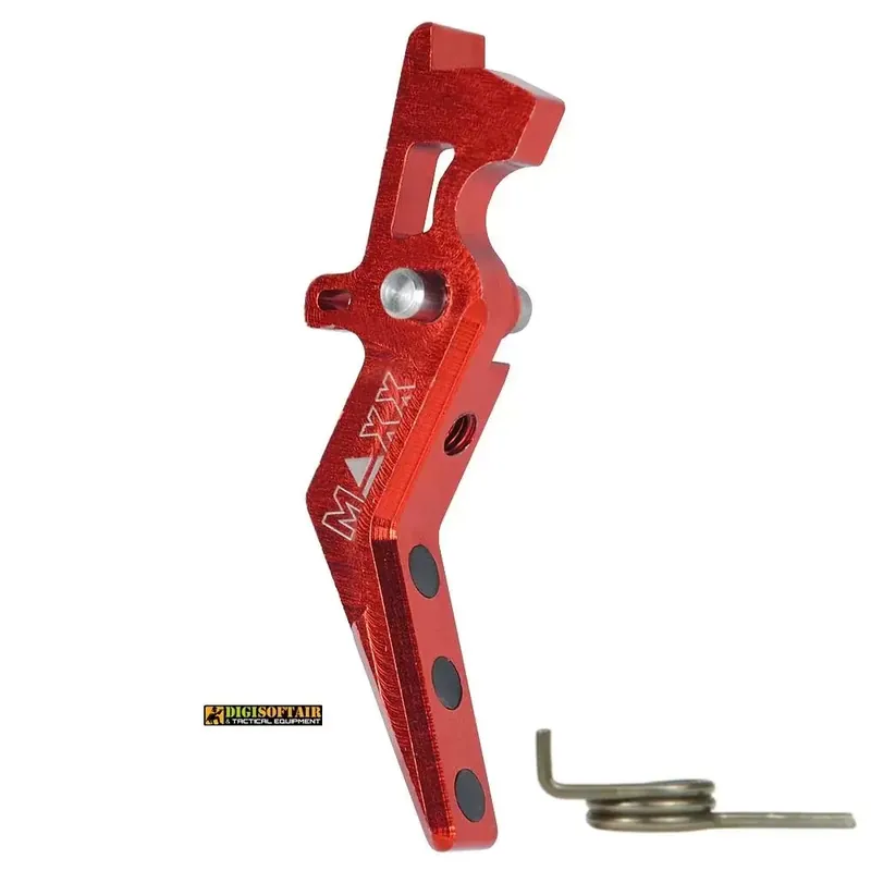 Maxx Model CNC Aluminum Advance Trigger Style A Red MX-TRG001SAR