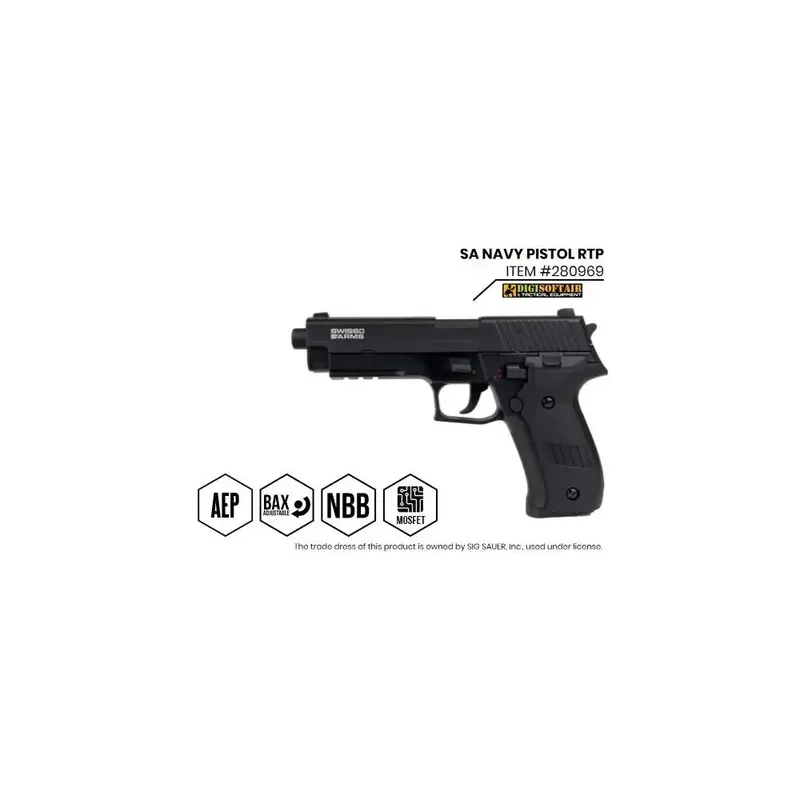Swiss Arms Navy Pistola elettrica con lipo e mosfet 280969