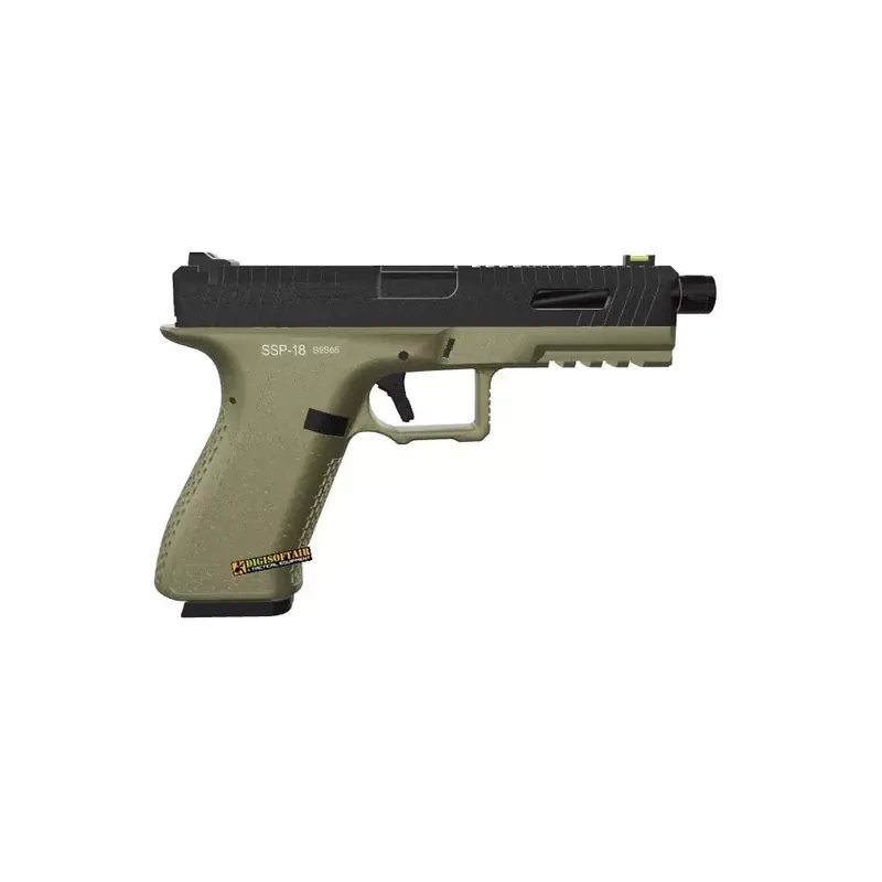 Novritsch SSP18 Tan Gas Blowback Pistol