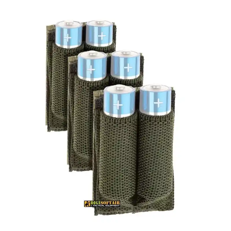 Battery Strap AA 3-pack Invader Gear OD color