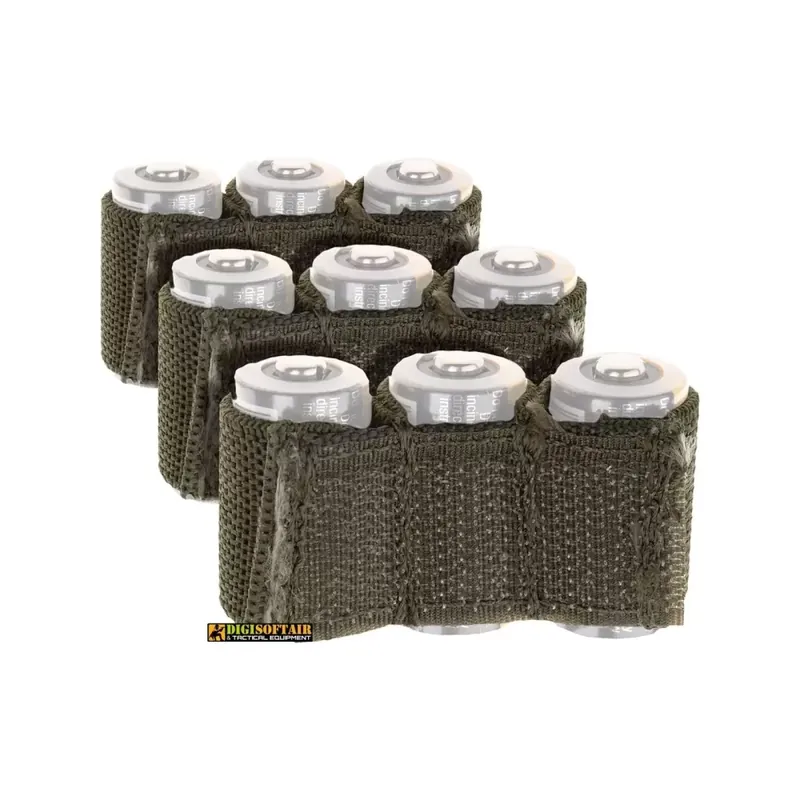 Battery Strap CR123 3-pack Invader Gear OD color
