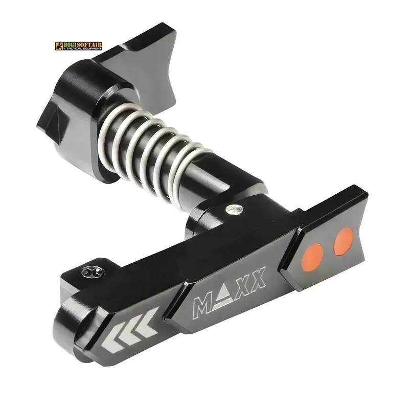 maxx model CNC Aluminum Advanced Magazine Release Style A Black MX-MAR001SAB