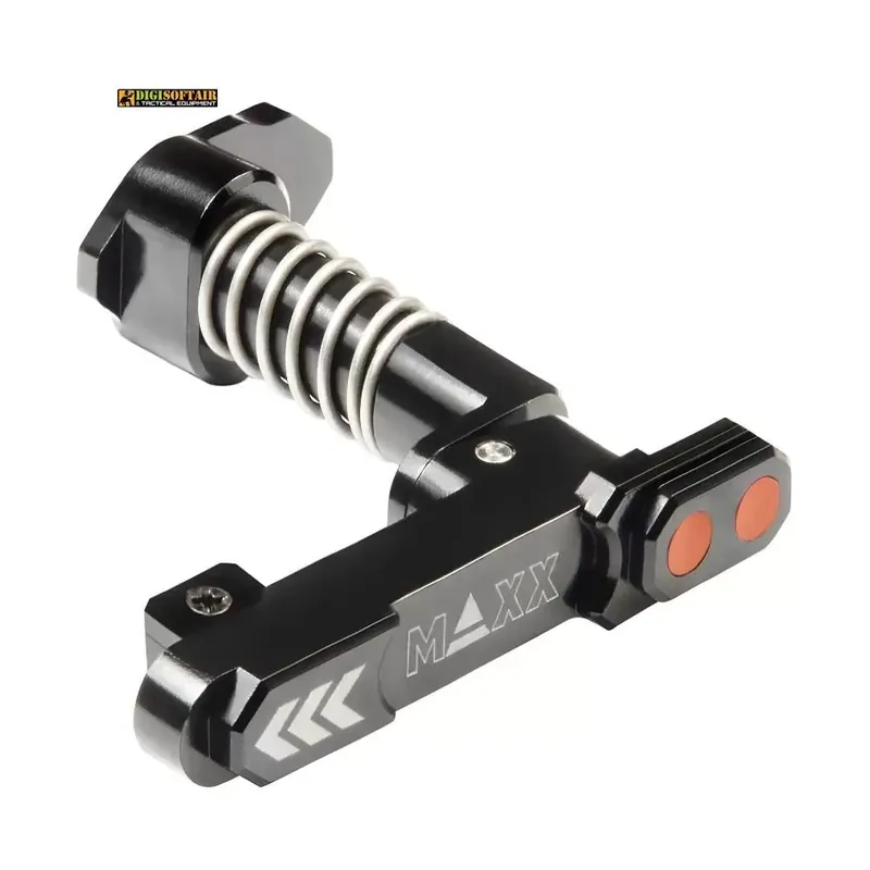 maxx model CNC Aluminum Advanced Magazine Release Style B Black MX-MAR001SBB