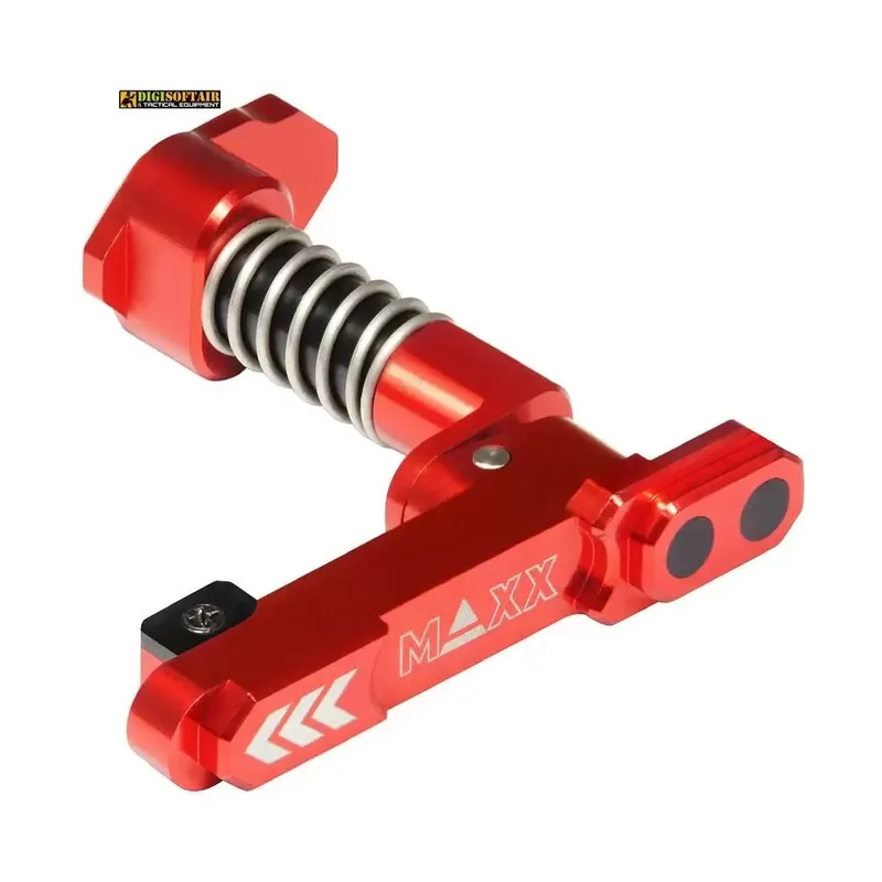 maxx model CNC Aluminum Advanced Magazine Release Style B RED MX-MAR001SBR