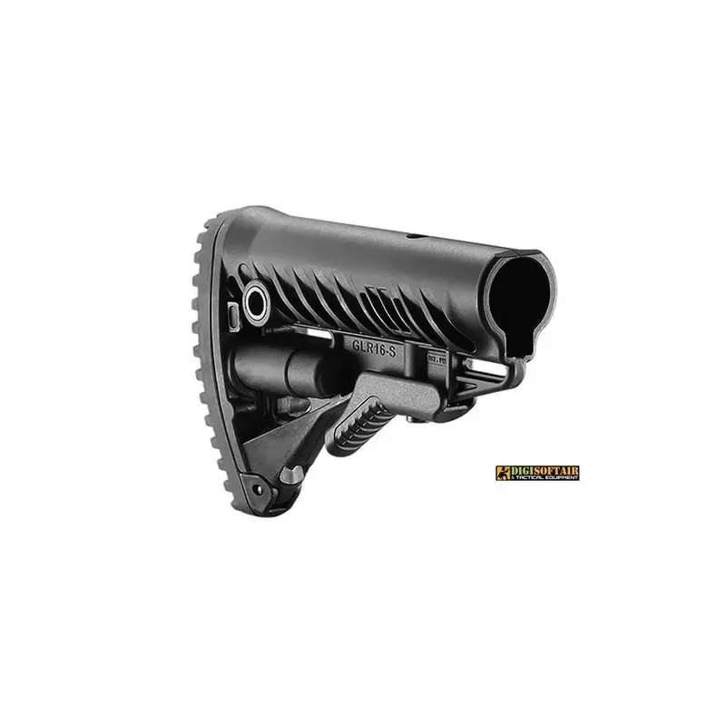 FAB Defense GLR-16 nero per M4/AR15 — calcio regolabile