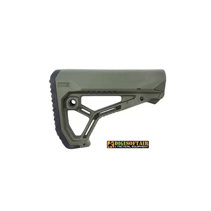 FAB Defense GL-CORE verde per M4/AR15 — calcio regolabile