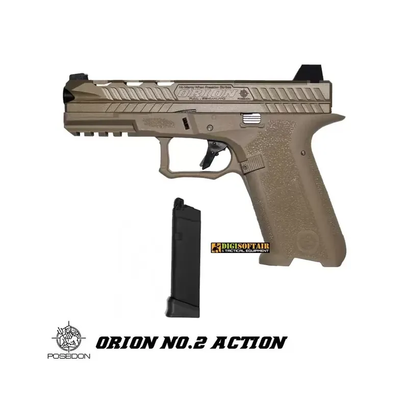 Poseidon Orion 2 Action Airsoft GBB Pistol Tan