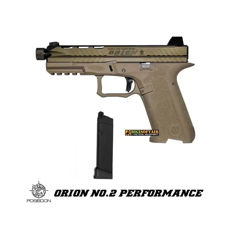 Poseidon Orion 2 Performance Airsoft GBB Pistol Tan