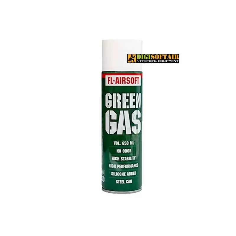 FL Airsoft Green gas 650ml contiene olio siliconico