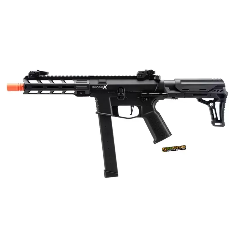 Lancer Tactical 9mm Battle X CQB Carbine Black Airsoft AEG