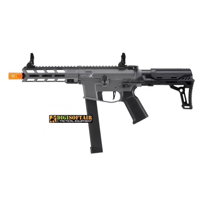 Lancer Tactical 9mm Battle X CQB Carbine Grey Airsoft AEG