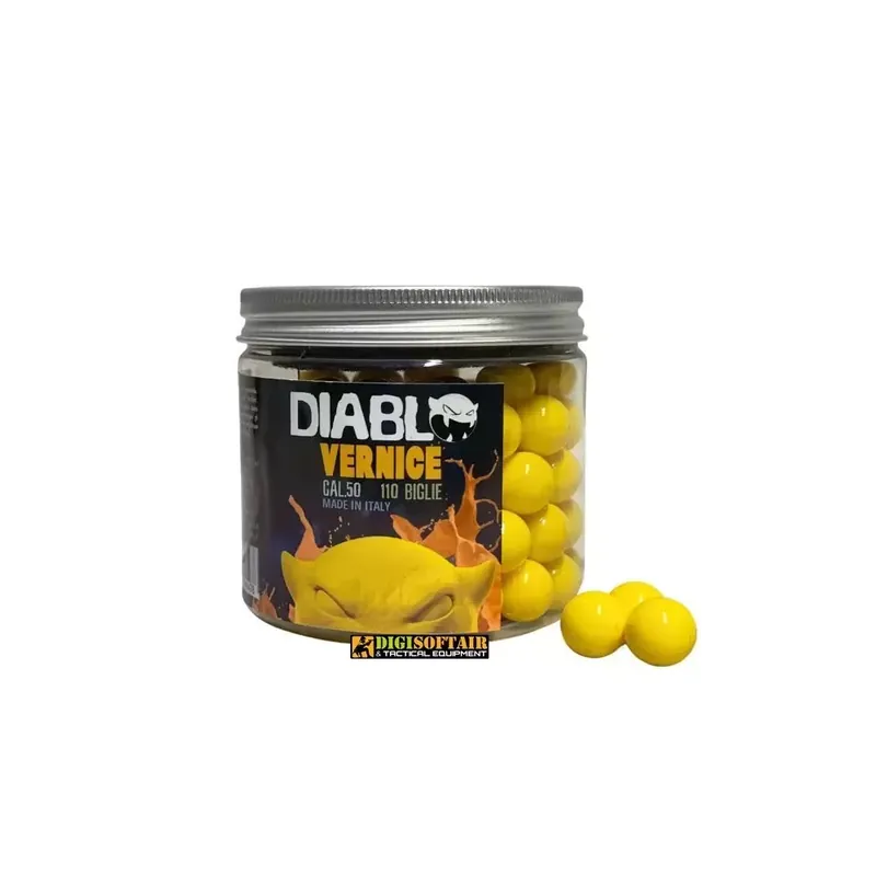 Paint Ball Sfere Diablo con vernice colorata CAL.50 compatibili T4E 110 pezzi