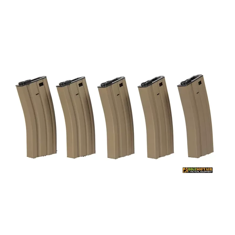 Specna Arms Set 5 caricatori M4 Tan da 300bb SPE-05-025487