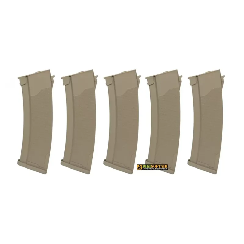 Specna Arms Set di 5 Caricatori serie AK da 380bb Tan SPE-05-032797