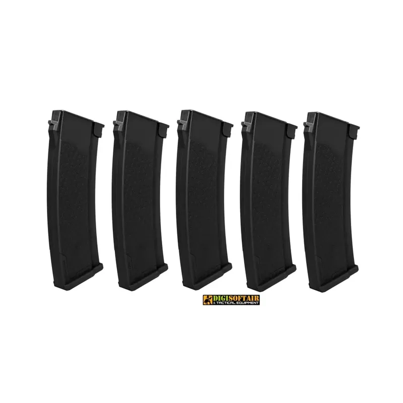 Specna Arms Set di 5 Caricatori serie AK da 380bb, serie J, Black SPE-05-032796
