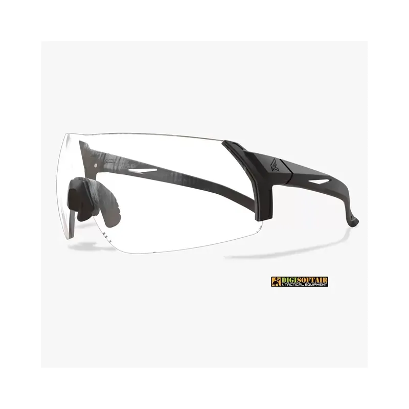 Occhiali balistici Urgent Fury montatura Black / Clear, Edge tactical