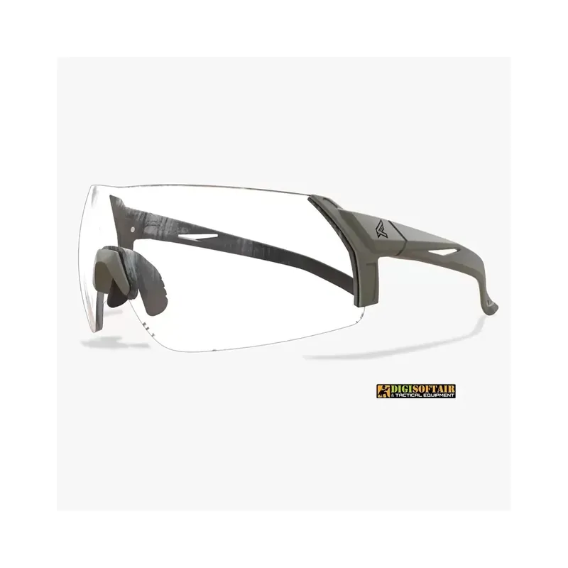 Occhiali balistici Urgent Fury montatura Green / Clear, Edge tactical