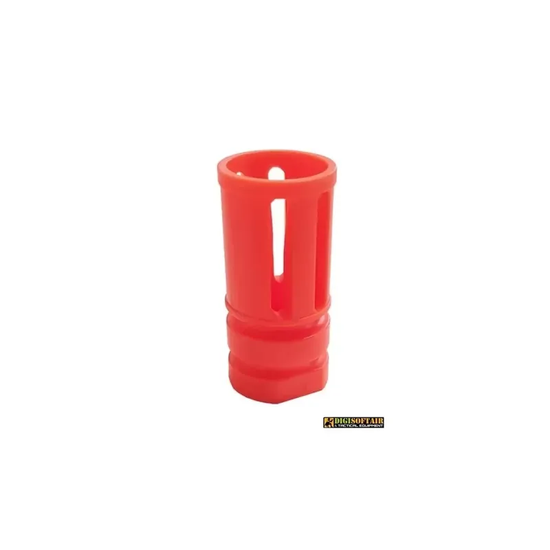 Spegnifiamma rosso in plastica modello AR15, M4