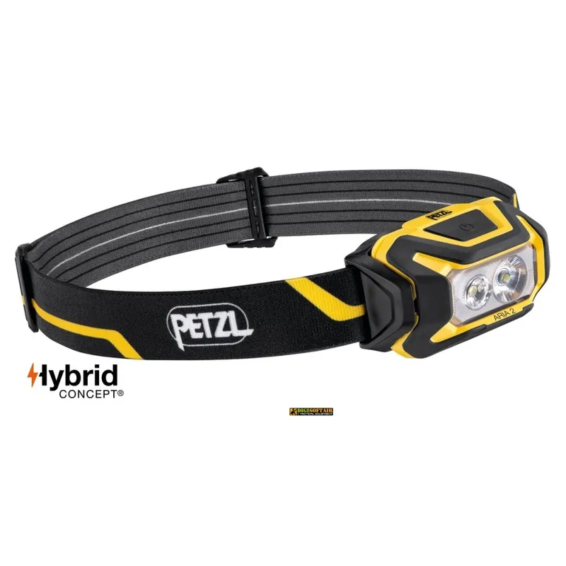 Petzl ARIA 2 Lampada Frontale 450 lm Nero/Giallo