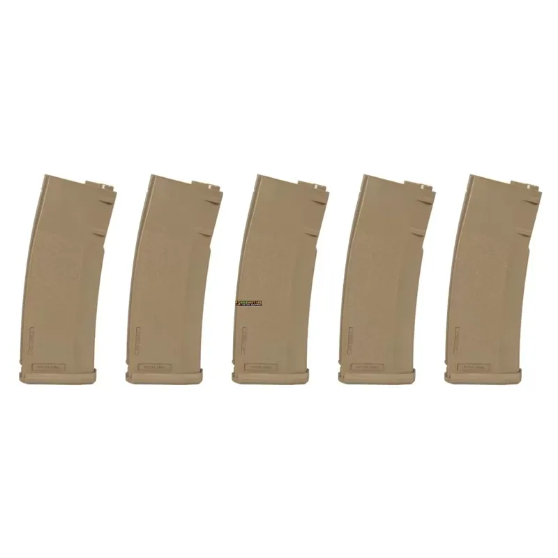 Specna Arms S Mag Set 5 Mid Cap 125 BB Caricatori M4 M16 Tan SPE 05 025720