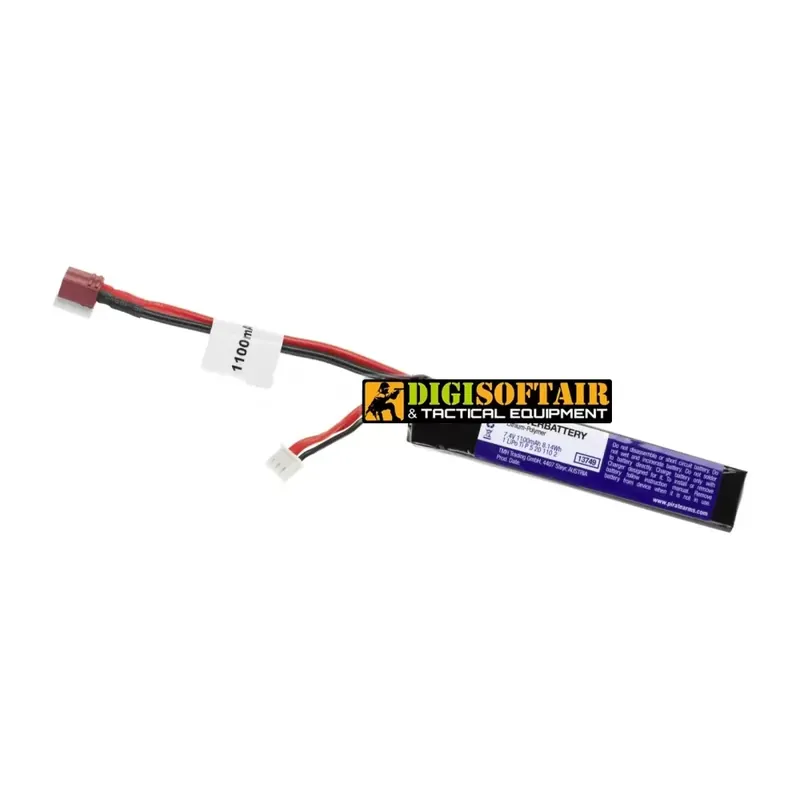 Pirate Arms LiPo 7.4V 1100mAh 20C Stock Tube Type T-Plug