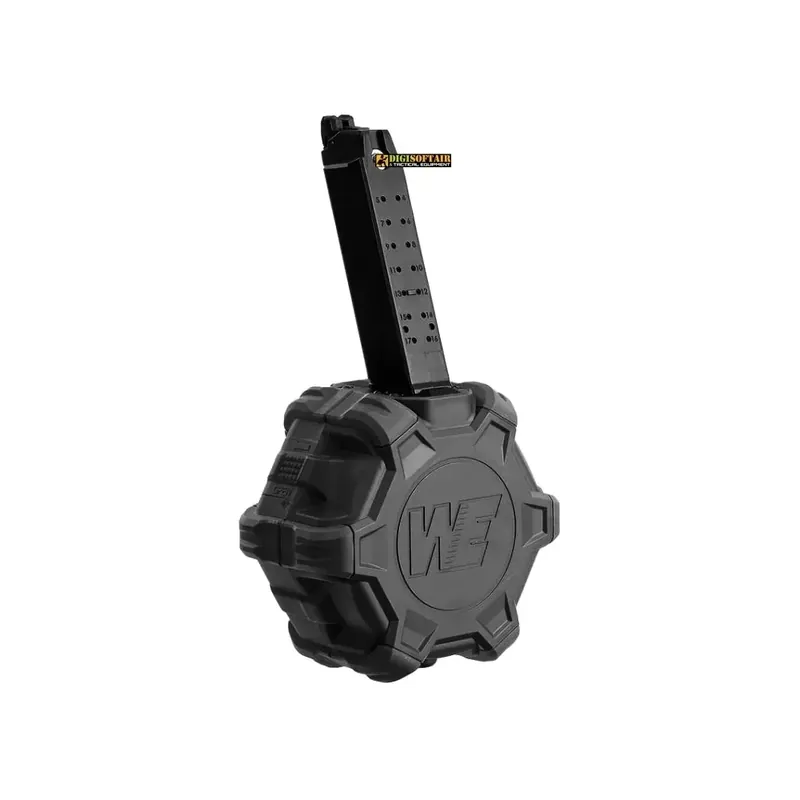 Drum Mag WE17 / G-Force 17 e 18 GBB 350rds colore nero