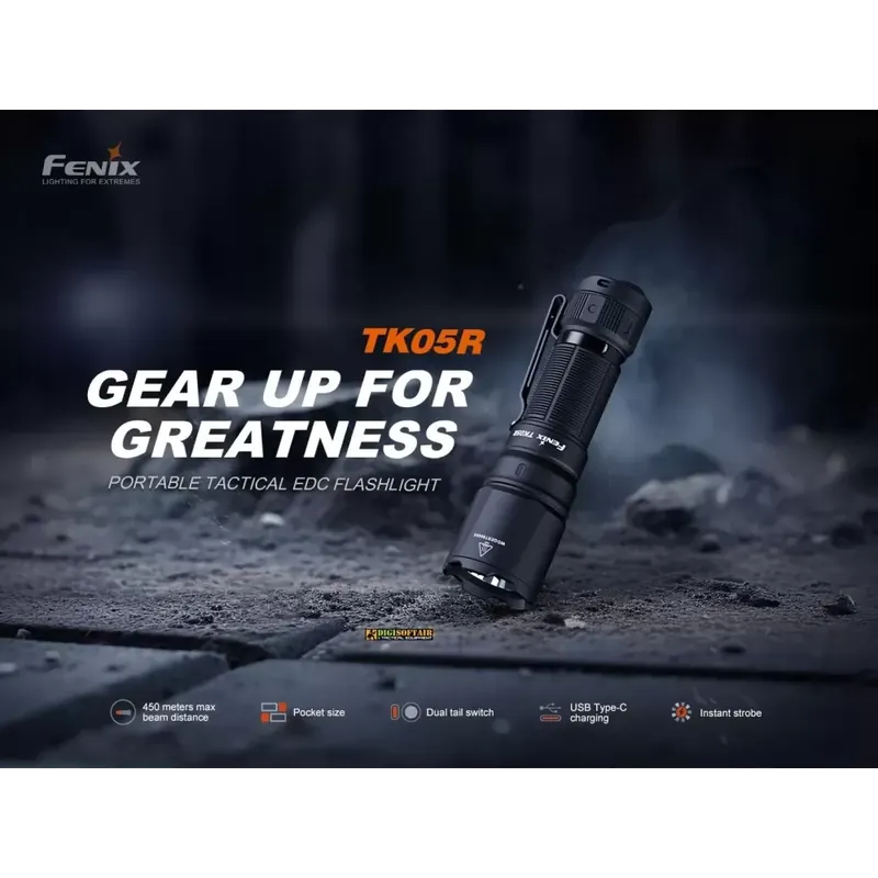 Fenix TK05R torcia compatta EDC LED 1000 lumens