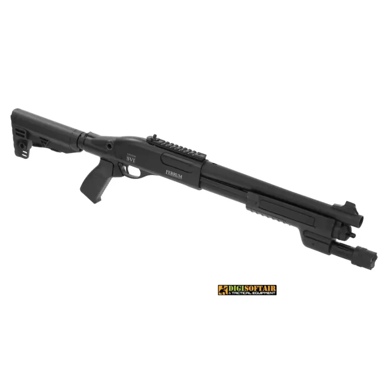 Secutor Velites Ferrum S VI Nero Fucile a pompa a Molla Full metal SAV0034