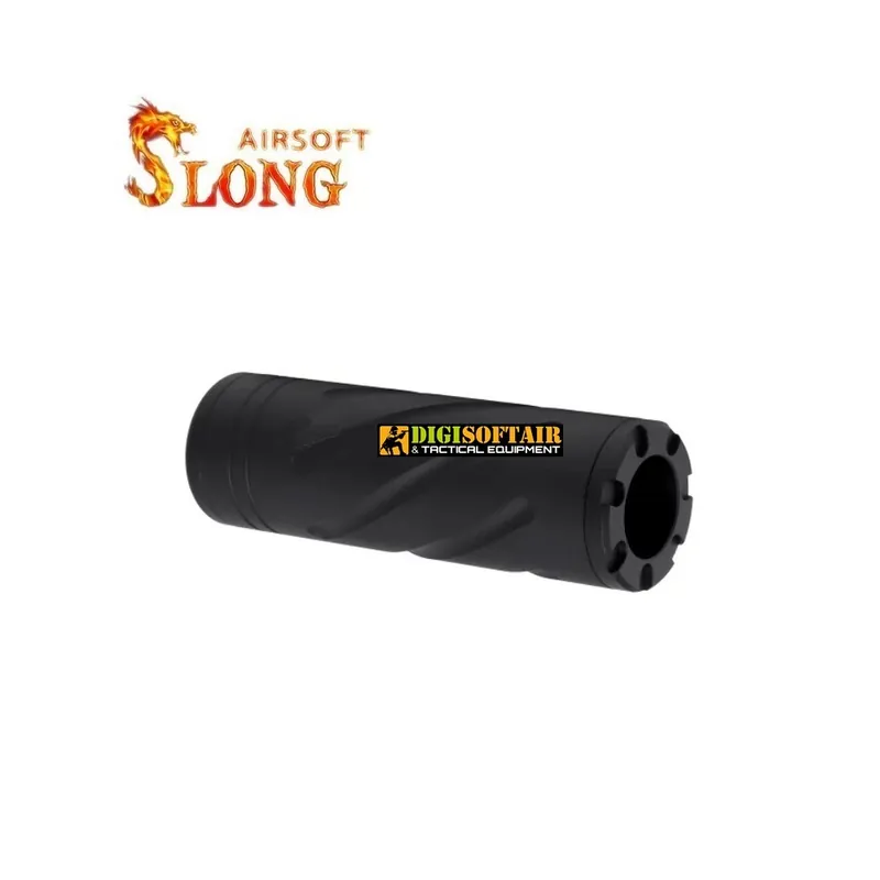 Silenziatore Slong Airsoft 14mm CCW Type C - 110mm