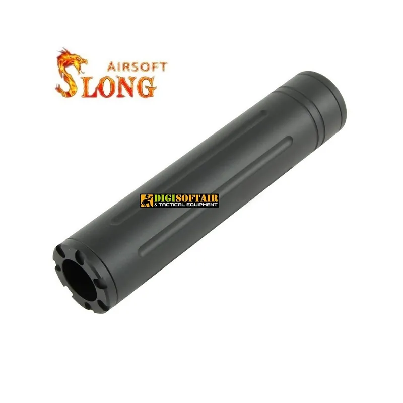 Silenziatore Slong Airsoft 14mm CCW Type D - 160mm