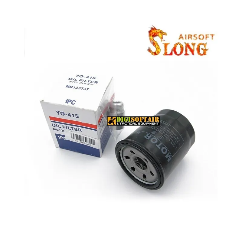 SLONG AIRSOFT BigSilencier oil filter style A - Fog black, 14mm CCW