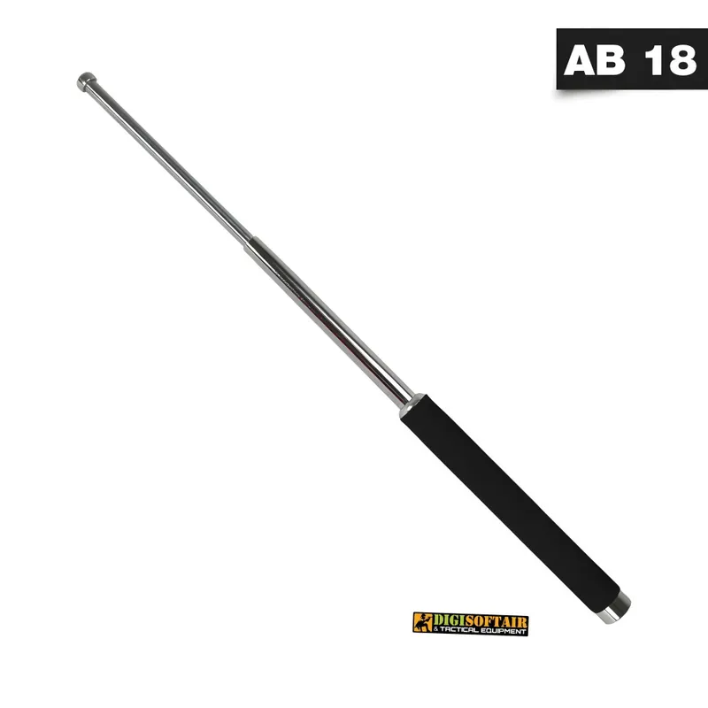 Manganello estensibile in acciaio da 16,5/41cm, silver K++ Security