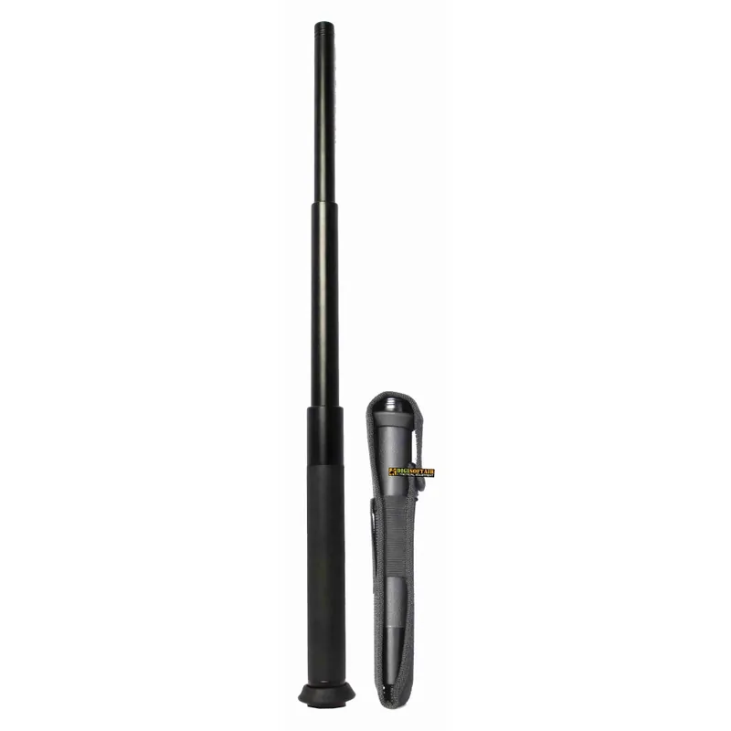 Manganello estensibile in acciaio, Nero con pulsante di sblocco 23/50.8cm K++ Security