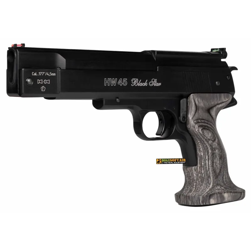 Weihrauch Hw 45 nera 4,5mm pistola ad aria compressa