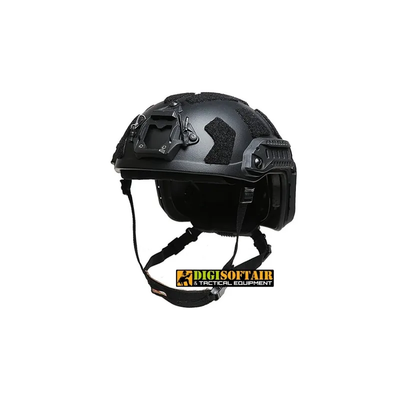 Elmetto SF Super High Cut Quick Adjustment Helmet FMA Black
