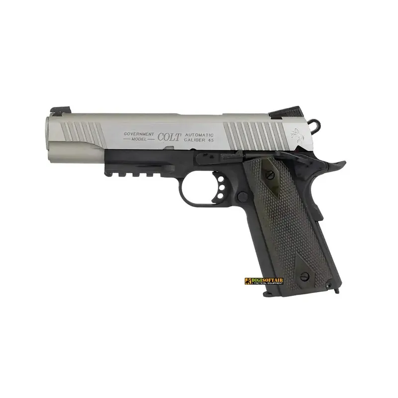 Colt 1911 Rail Gun co2 Dual tone cybergun 180531