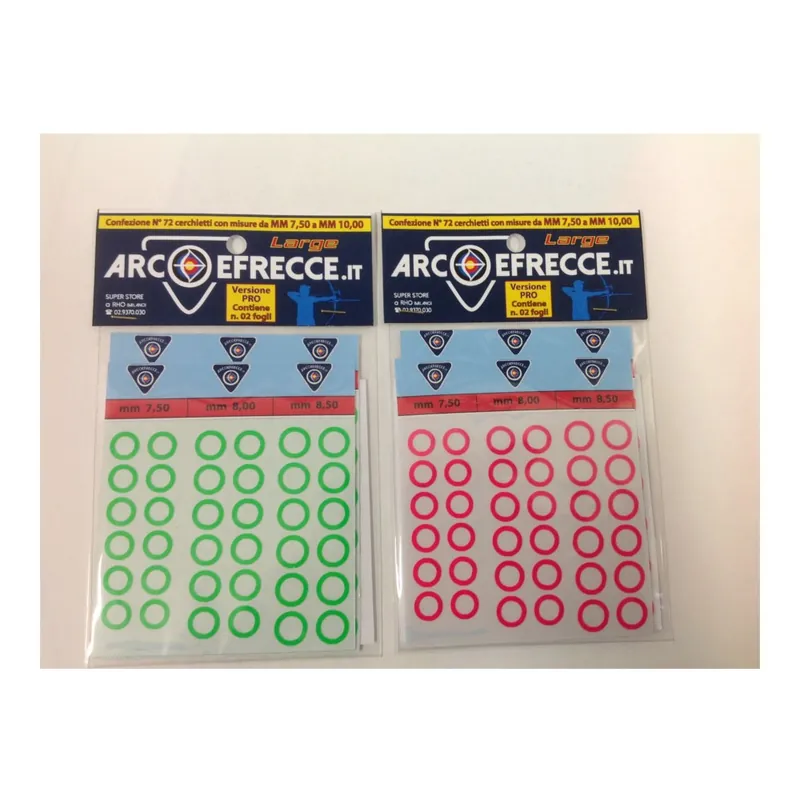BEST ARCHERY KIT CERCHIETTI ADESIVI VERSIONE PRO LARGE