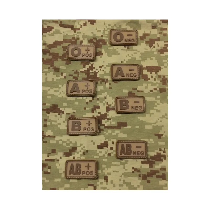 FINE SERIE PATCH GRUPPO SANGUIGNO PVC TAN