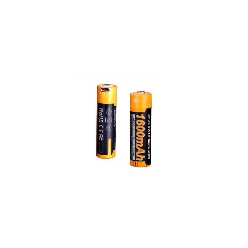 FENIX BATTERIA RICARICABILE TIPO AA 1600mAh MICRO USB