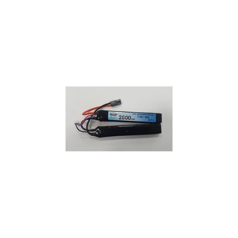 BLACK STORM BATTERIA LIPO 7.4v 2600mAh 20C ELEMENTI SEPARATI
