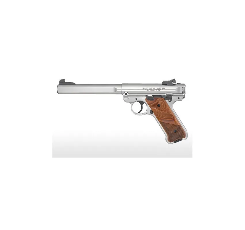RUGER PISTOLA MKIV COMPETITION 6.7/8" INOX CAL .22LR