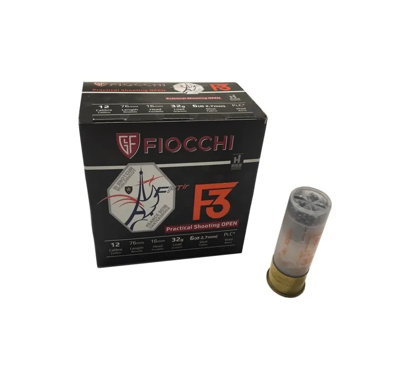 FIOCCHI CARTUCCE F3 PRACTICAL SHOOTING OPEN CAL. 12 32g *Conf. da 25pz*