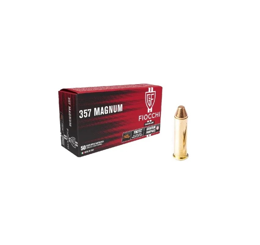 FIOCCHI CARTUCCE CAL. 357 MAGNUM FMJTC 142grs *Conf. da 50pz*
